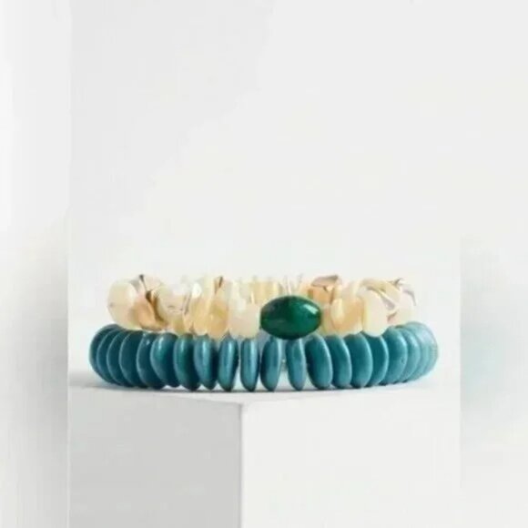 torrid Jewelry - NWT TORRID Shell And Stone Stretch Bracelets SIZE 1/2